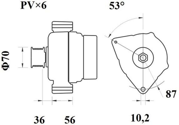 Mahle Original Alternator/Dynamo MG 96