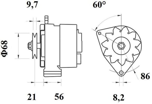 Mahle Original Alternator/Dynamo MG 188