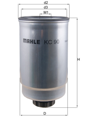 Brandstoffilter Mahle Original KC 90