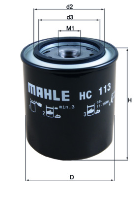 Filter/oliezeef automaatbak Mahle Original HC 113