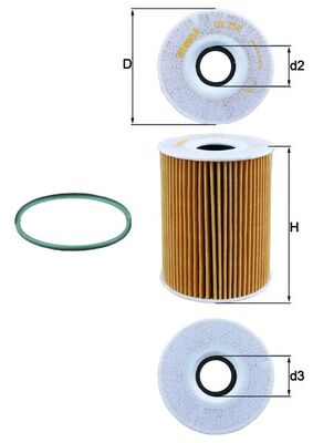 Oliefilter Mahle Original OX 254D4