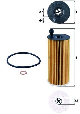 Oliefilter Mahle Original OX 404D