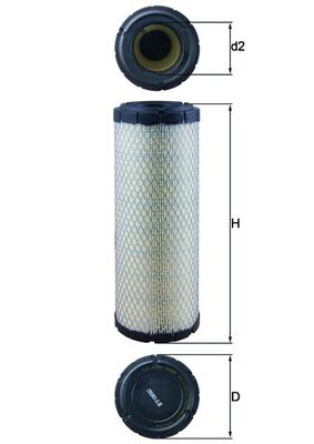 Luchtfilter Mahle Original LX 1240