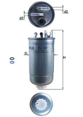 Brandstoffilter Mahle Original KL 147D