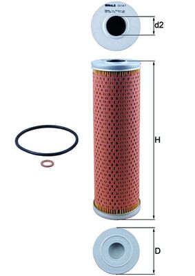 Oliefilter Mahle Original OX 147D