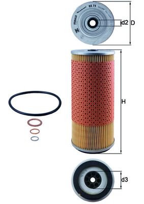 Oliefilter Mahle Original OX 75D