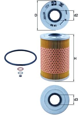 Oliefilter Mahle Original OX 41D