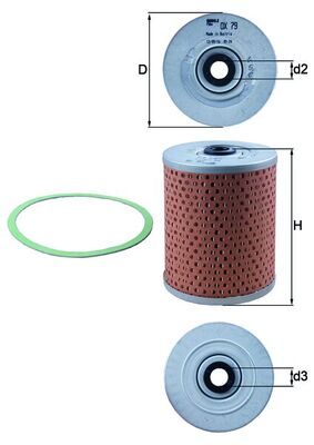 Oliefilter Mahle Original OX 79D