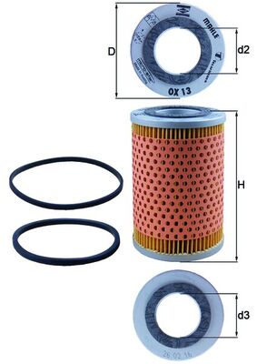 Oliefilter Mahle Original OX 13D