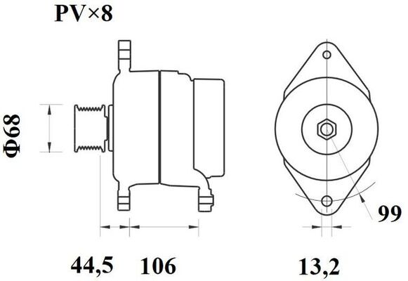 Alternator/Dynamo Mahle Original MG 814