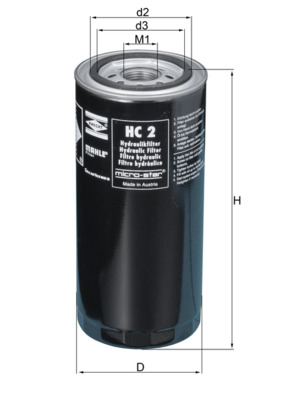 Filter/oliezeef automaatbak Mahle Original HC 2