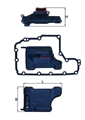 Filter/oliezeef automaatbak Mahle Original HX 157D