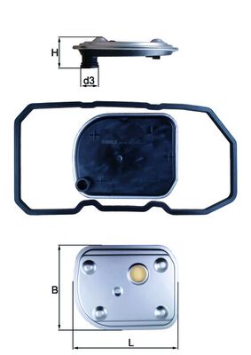 Filter/oliezeef automaatbak Mahle Original HX 158D