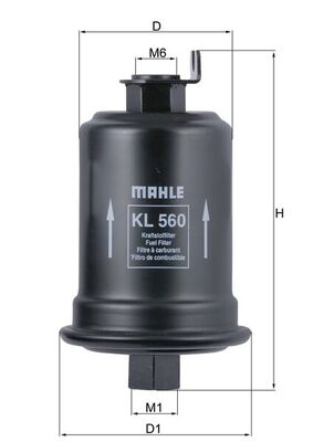 Brandstoffilter Mahle Original KL 560