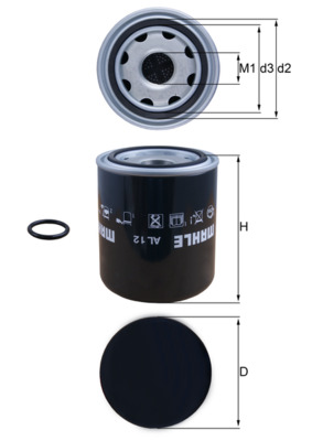 Luchtdroger (remsysteem) Mahle Original AL 12