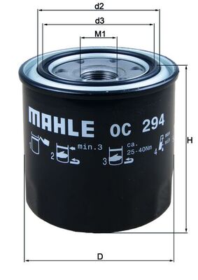 Oliefilter Mahle Original OC 294