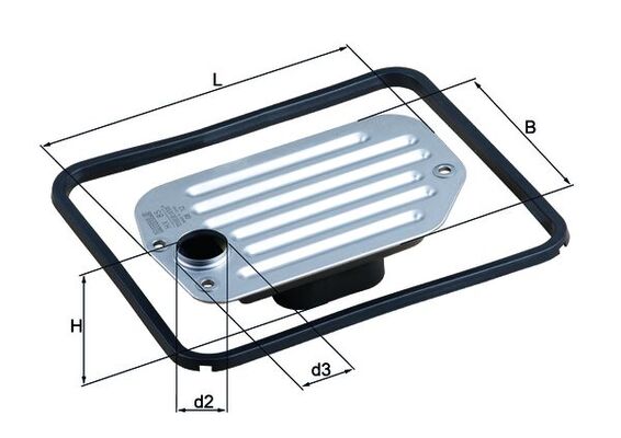 Filter/oliezeef automaatbak Mahle Original HX 85D