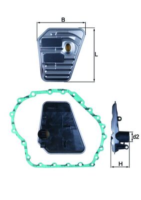 Filter/oliezeef automaatbak Mahle Original HX 167D