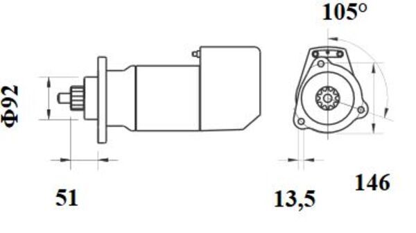 Mahle Original Starter MS 711
