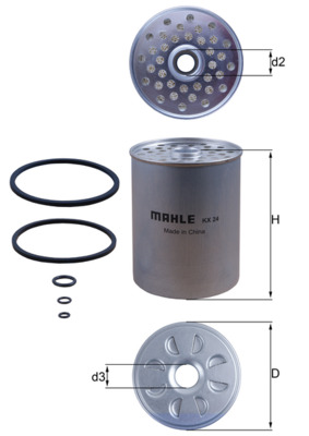 Brandstoffilter Mahle Original KX 24D