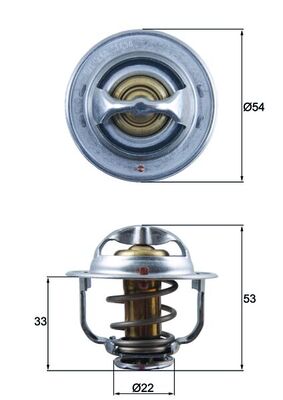 Thermostaat Mahle Original TX 179 89D