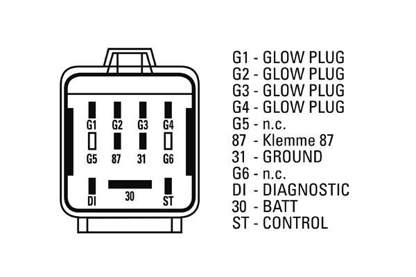 Mahle Original Relais gloeitijd MHG 36