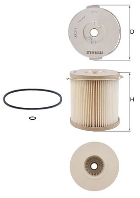 Brandstoffilter Mahle Original KX 271D