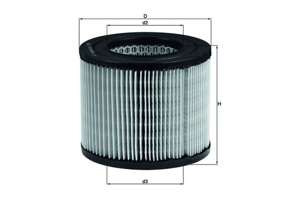 Luchtfilter Mahle Original LX 162