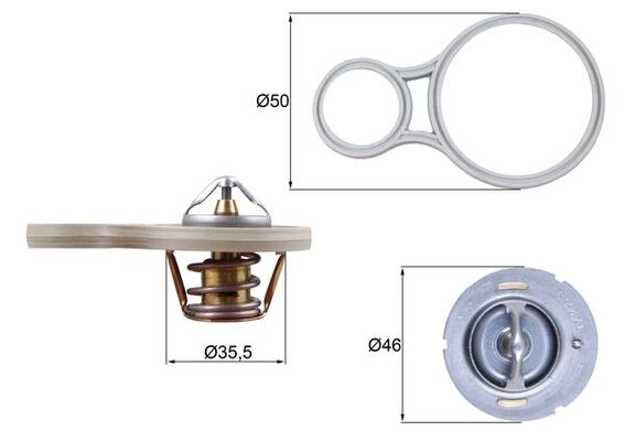 Thermostaat Mahle Original TX 255 91