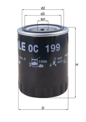 Oliefilter Mahle Original OC 199