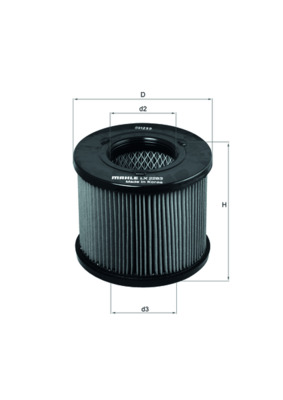 Luchtfilter Mahle Original LX 2283