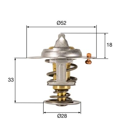 Thermostaat Mahle Original TX 327 92D