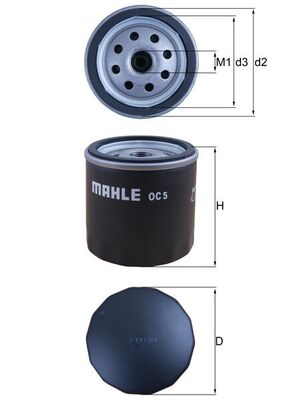 Oliefilter Mahle Original OC 5