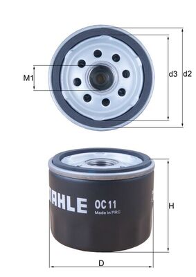 Oliefilter Mahle Original OC 11