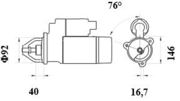 Starter Mahle Original MS 464