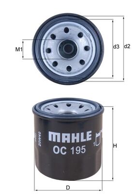 Oliefilter Mahle Original OC 195