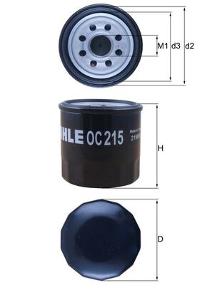 Oliefilter Mahle Original OC 215