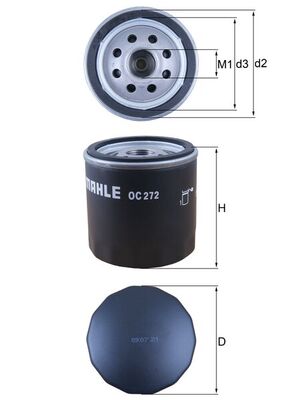 Oliefilter Mahle Original OC 272