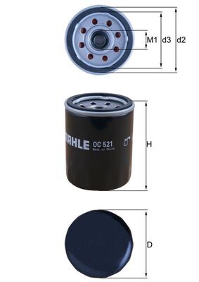 Oliefilter Mahle Original OC 521