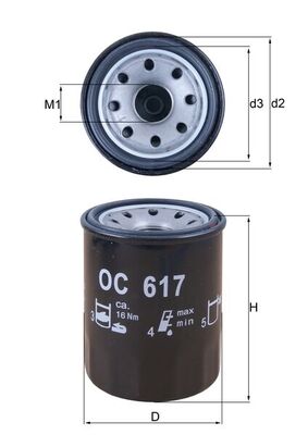 Oliefilter Mahle Original OC 617