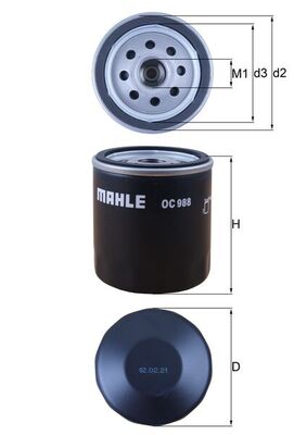 Oliefilter Mahle Original OC 988