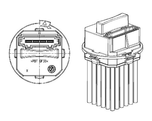 Regeleenheid interieurventilator Mahle Original ABR 21 000P