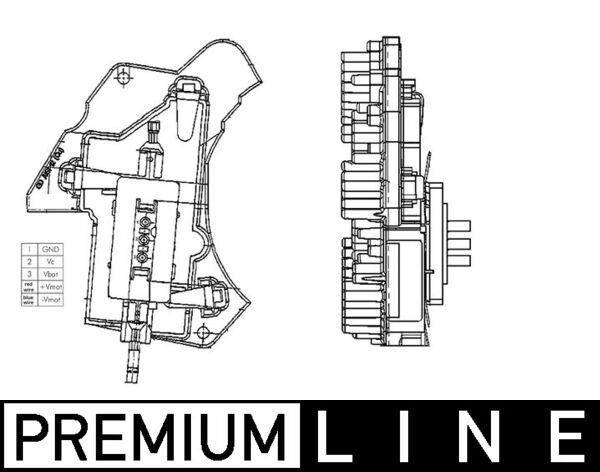 Regeleenheid interieurventilator Mahle Original ABR 24 000P