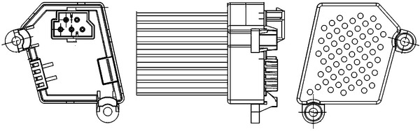 Regeleenheid interieurventilator Mahle Original ABR 33 000S