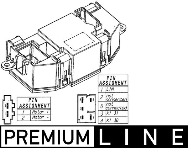 Regeleenheid interieurventilator Mahle Original ABR 56 000P