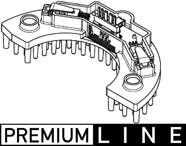 Regeleenheid interieurventilator Mahle Original ABR 58 000P