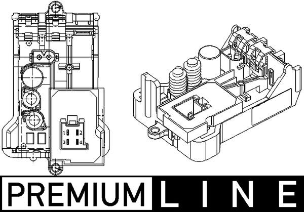 Mahle Original Regeleenheid interieurventilator ABR 8 000P
