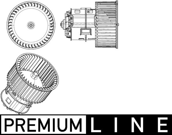 Kachelventilator Mahle Original AB 182 000P