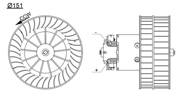 Kachelventilator Mahle Original AB 193 000S