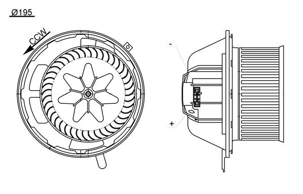 Kachelventilator Mahle Original AB 194 000S